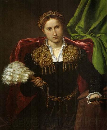 Lorenzo Lotto Portrat der Laura da Pola, Gemahlin des Febo da Brescia. Spain oil painting art